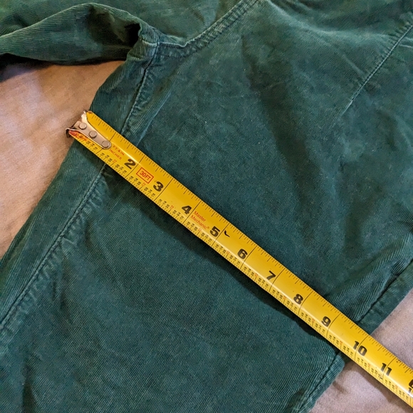 Free People Jayde Cord Flare Corduroy Pants Jeans Green - Picture 6 of 10